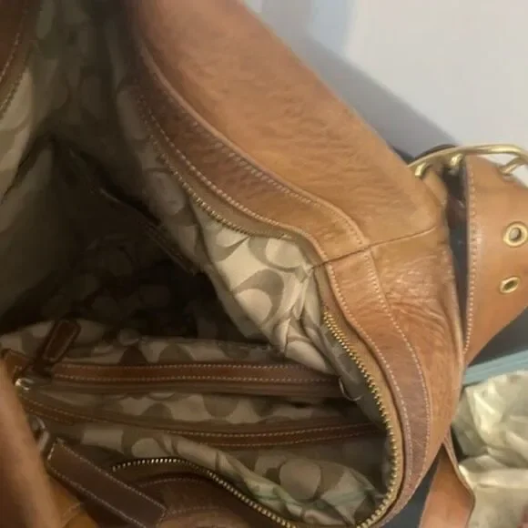 Coach 9183 Rare Camel Vintage Leather Bucket shoulder bag - Picture 4 of 10